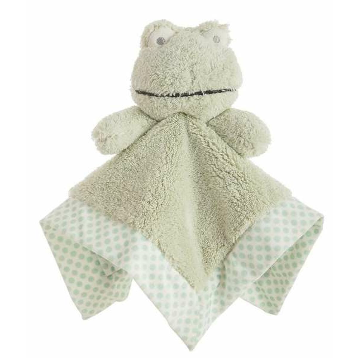 Doudou dupla camada 30 x 30 cm Lunares Verde